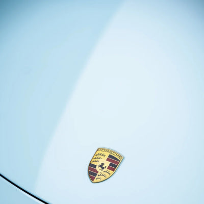 High Gloss Bali Blue Vinyl Wrap on Porsche