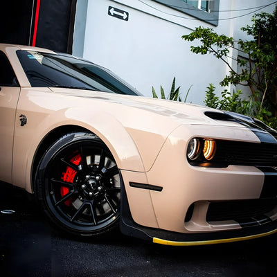 High Gloss Sahara Beige Vinyl Wrap on Dodge