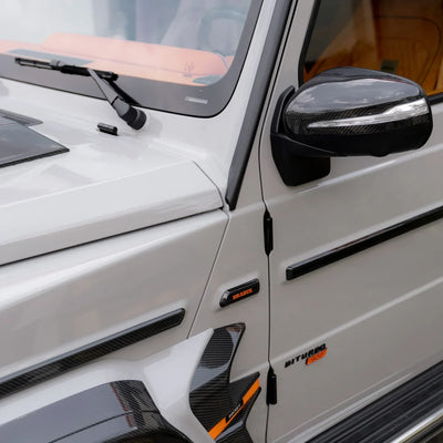 High Gloss Vintage Grey Vinyl Wrap on G Wagon