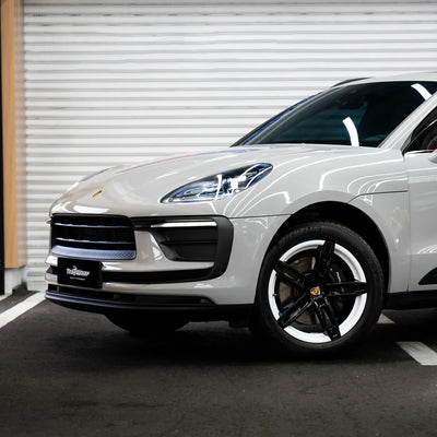 Porsche in High Gloss Vintage Grey Vinyl Wrap.
