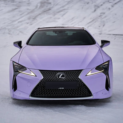 Lexus with a High Gloss Spanish Lavender Vinyl Wrap