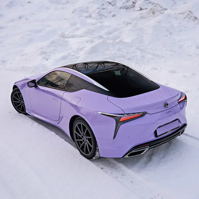 Lexus showing off a High Gloss Spanish Lavender Vinyl Wrap