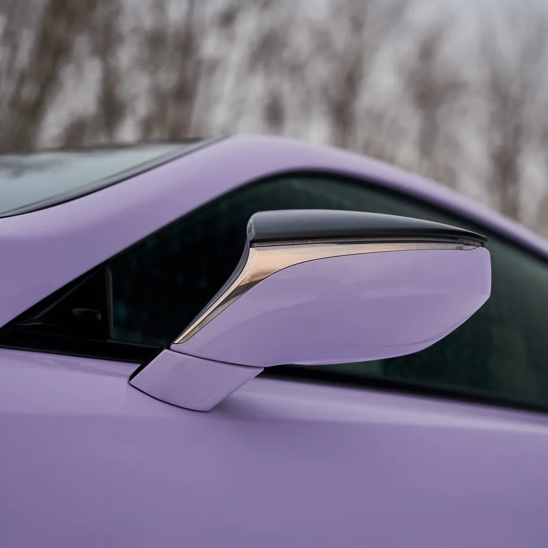 Lexus with a High Gloss Spanish Lavender Vinyl Wrap
