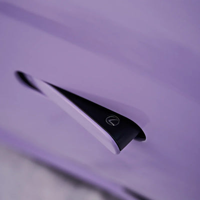 Lexus in Spanish Lavender with a striking high super gloss vinyl wrap.