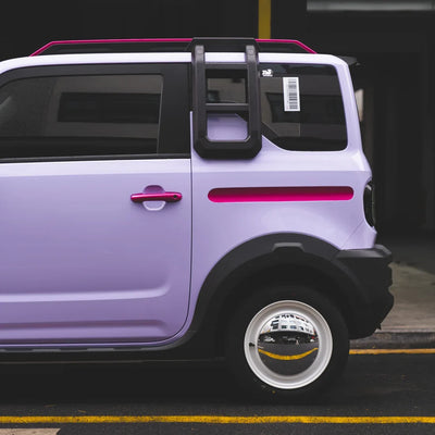 Toyota Supra Mini with High Gloss Spanish Lavender Vinyl Wrap