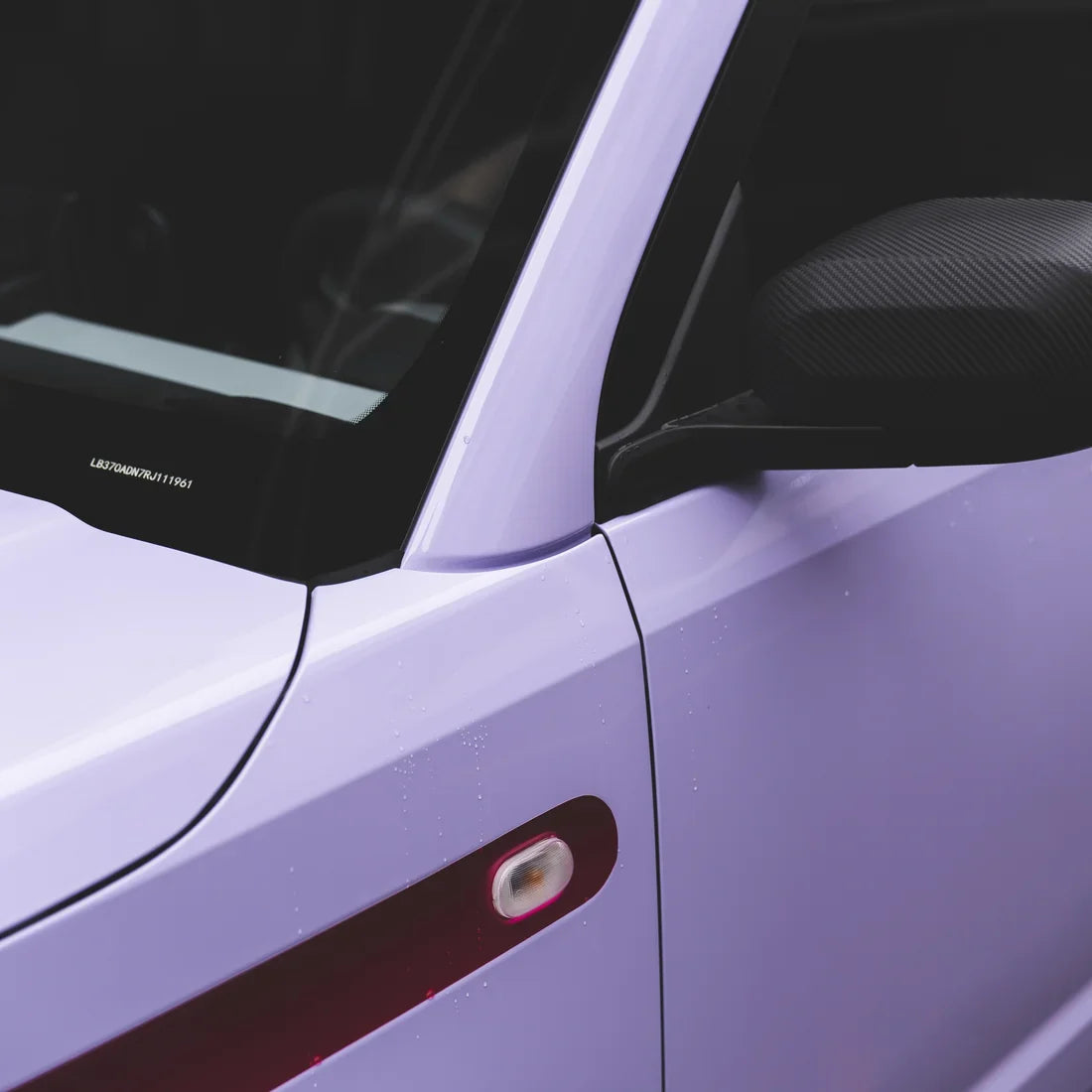 High Gloss Spanish Lavender Vinyl Wrap vinyl finish.