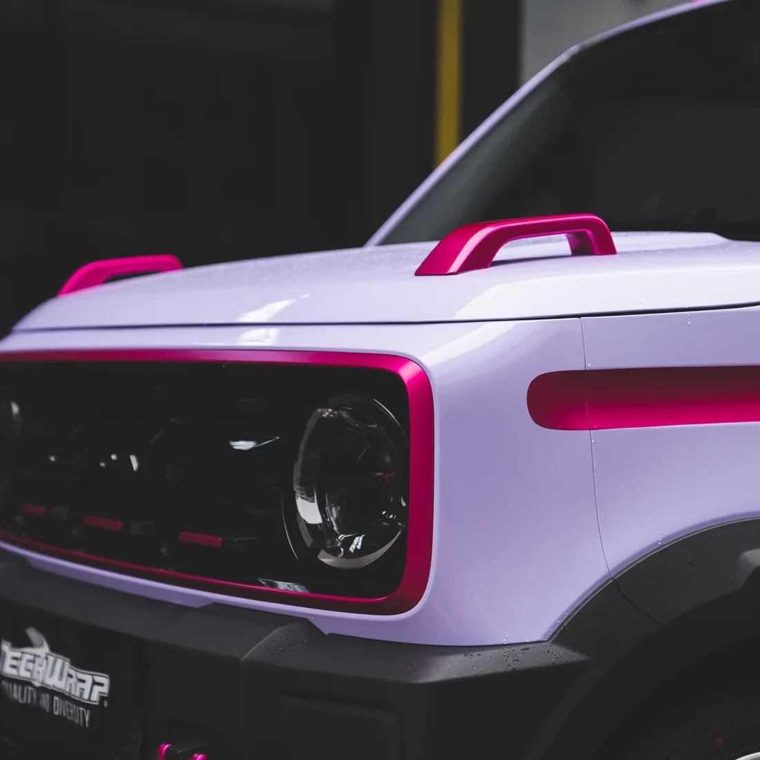 Toyota Supra Mini featuring High Gloss Spanish Lavender Vinyl Wrap