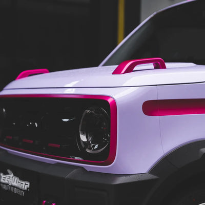 Toyota Supra Mini featuring High Gloss Spanish Lavender Vinyl Wrap