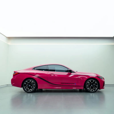 BMW in High Gloss Berry Red Vinyl Wrap
