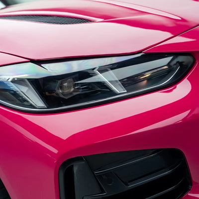 BMW wrapped in High Gloss Berry Red Vinyl Wrap