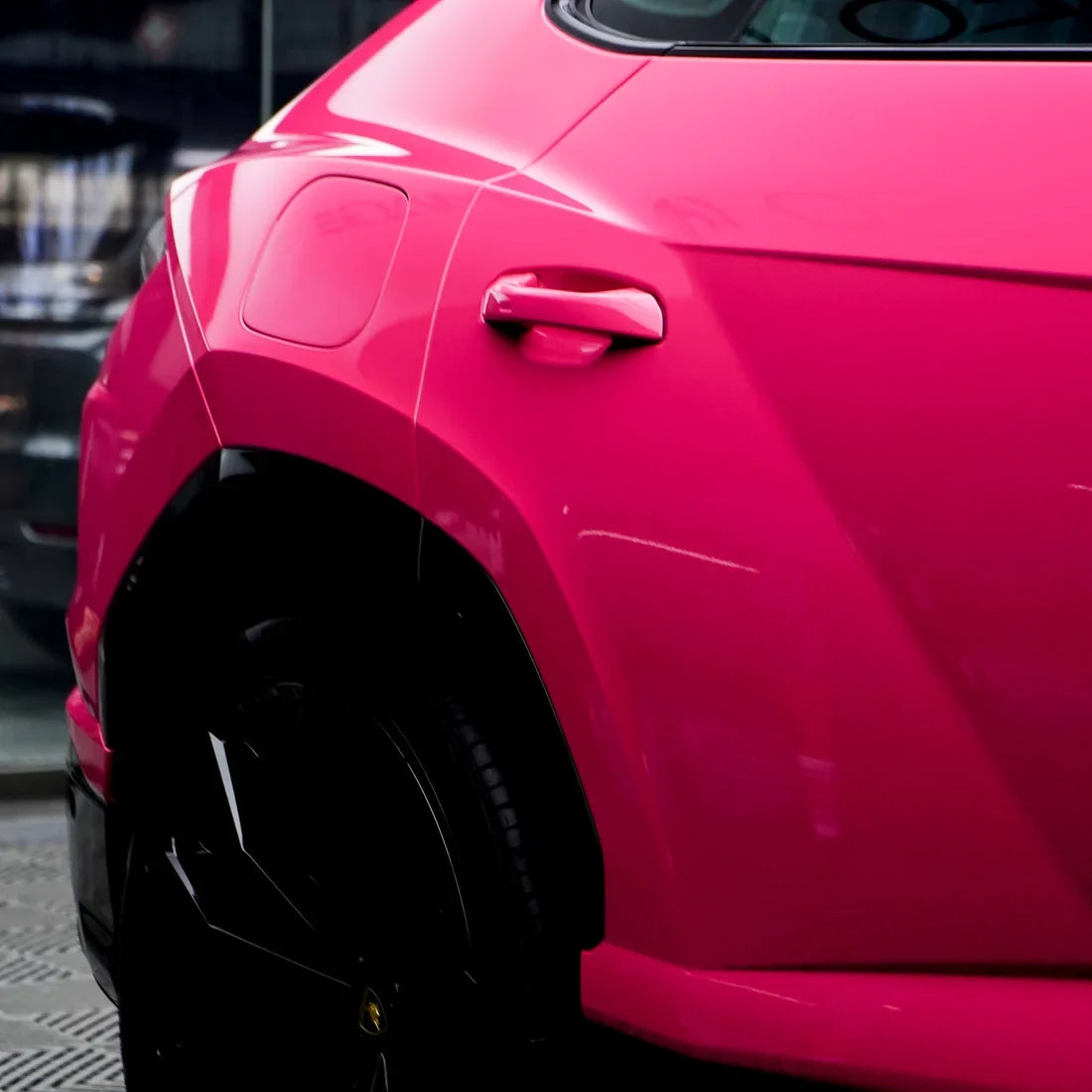 High Gloss Berry Red Vinyl Wrap door