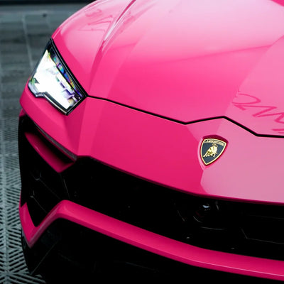 High Gloss Berry Red Vinyl Wrap finish.
