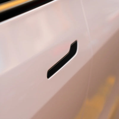 Tesla in High Gloss Strawberry Milk Vinyl Wrap