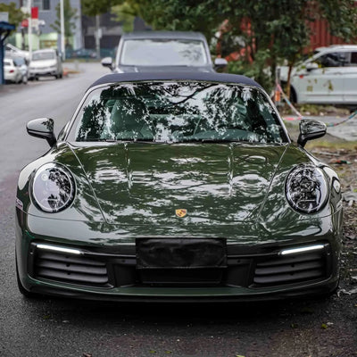 High Gloss Camouflage Green Vinyl Wrap