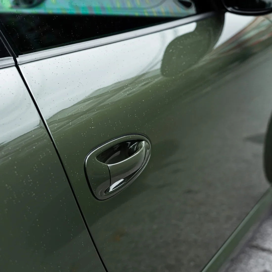 Porsche Targa in High Gloss Camouflage Green Vinyl Wrap