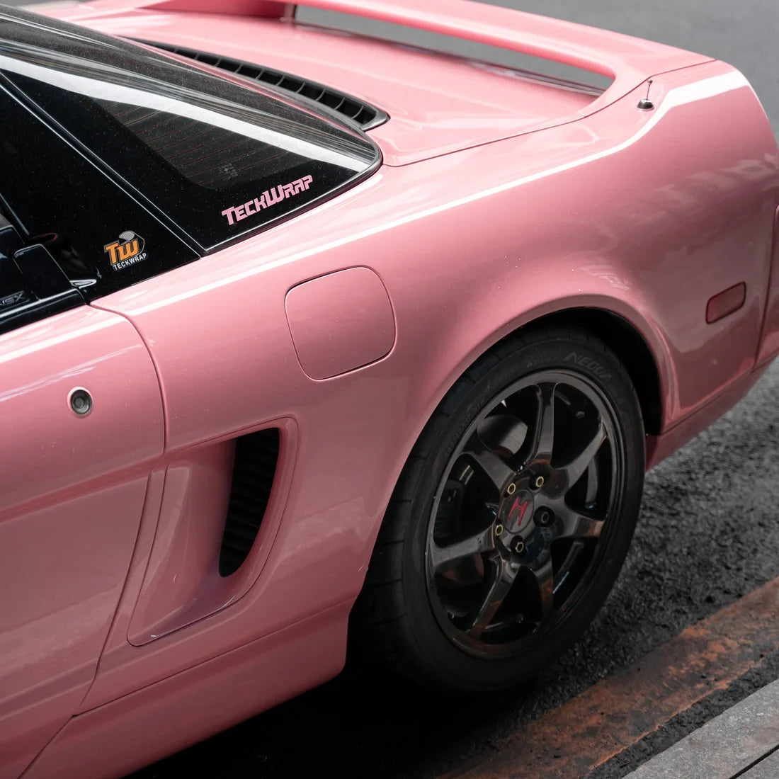 Subaru in High Gloss Flamingo Pink Vinyl Wrap