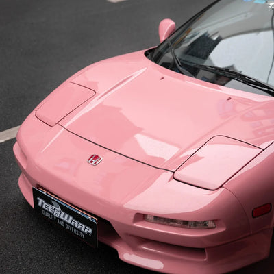 Subaru showcasing High Gloss Flamingo Pink Vinyl Wrap