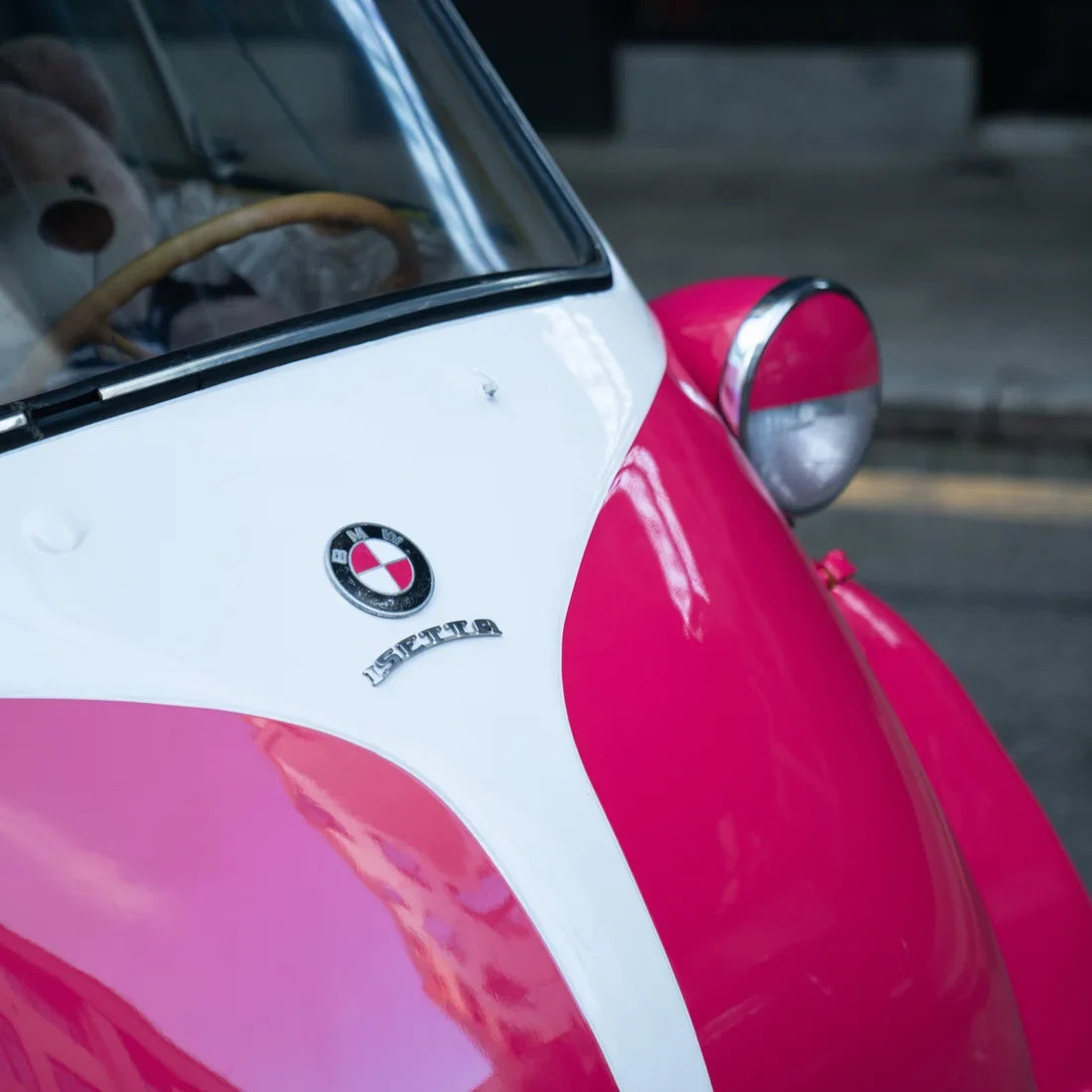 High Gloss Berry Red Vinyl Wrap on BMW rear side