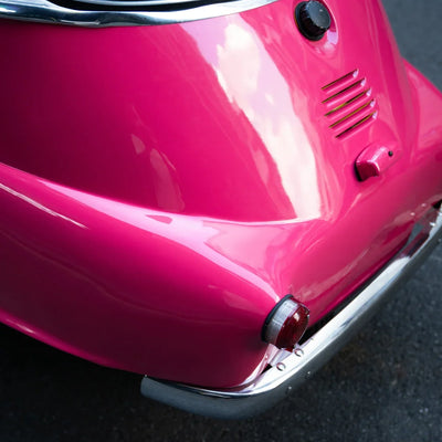 High Gloss Berry Red Vinyl Wrap on BMW hood