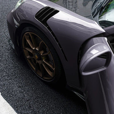 High Gloss Dusky Grape Vinyl Wrap with Porsche