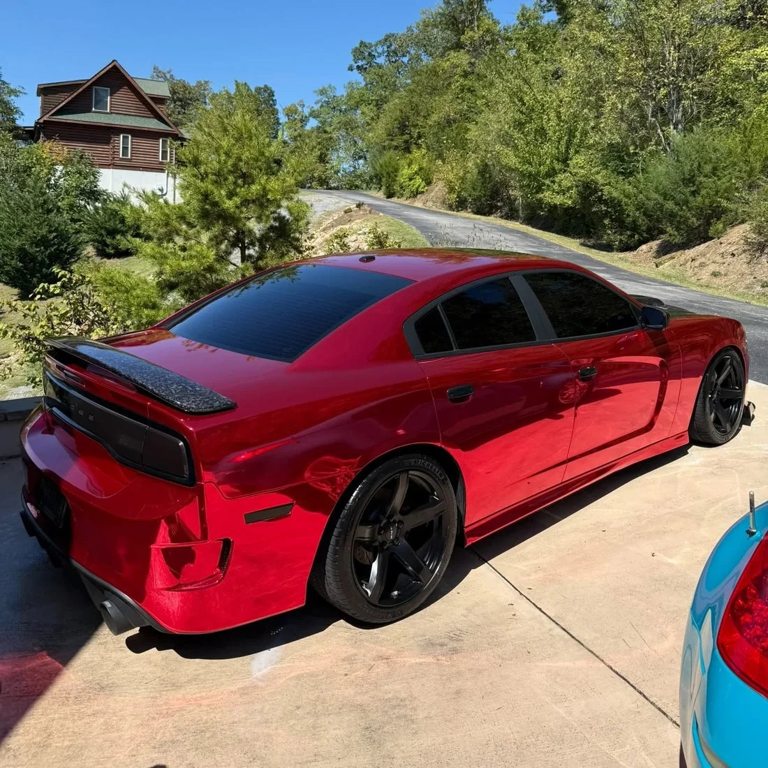 Cherry Red Mirror Chrome with a bold glossy finish