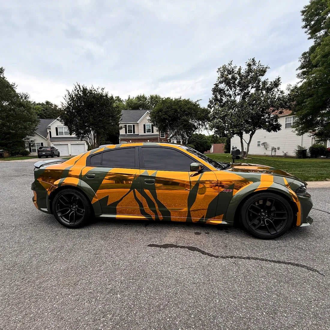 Chrome Solar Gold Vinyl Wrap side