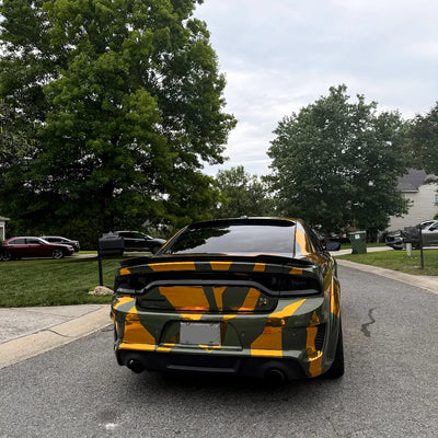 Chrome Solar Gold Vinyl Wrap back side