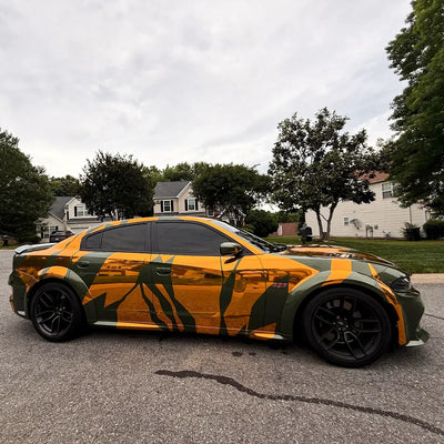 Chrome Solar Gold Vinyl Wrap side
