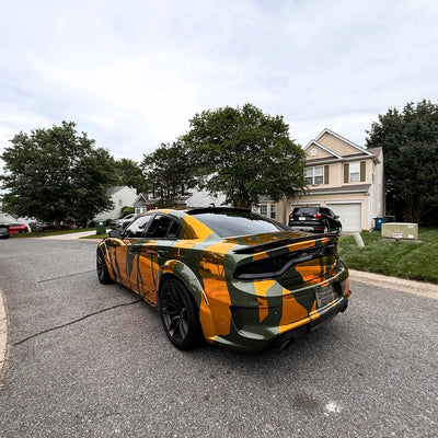 Chrome Solar Gold Vinyl Wrap back