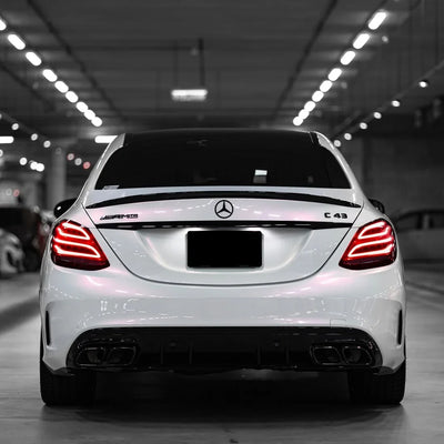 High-Gloss Chameleon Creamrose Pearl Vinyl Wrap mercedes Back