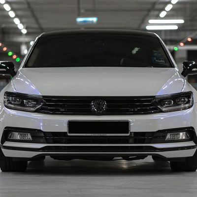 Gloss Light Blue Pearl Vinyl Wrap on Golf front