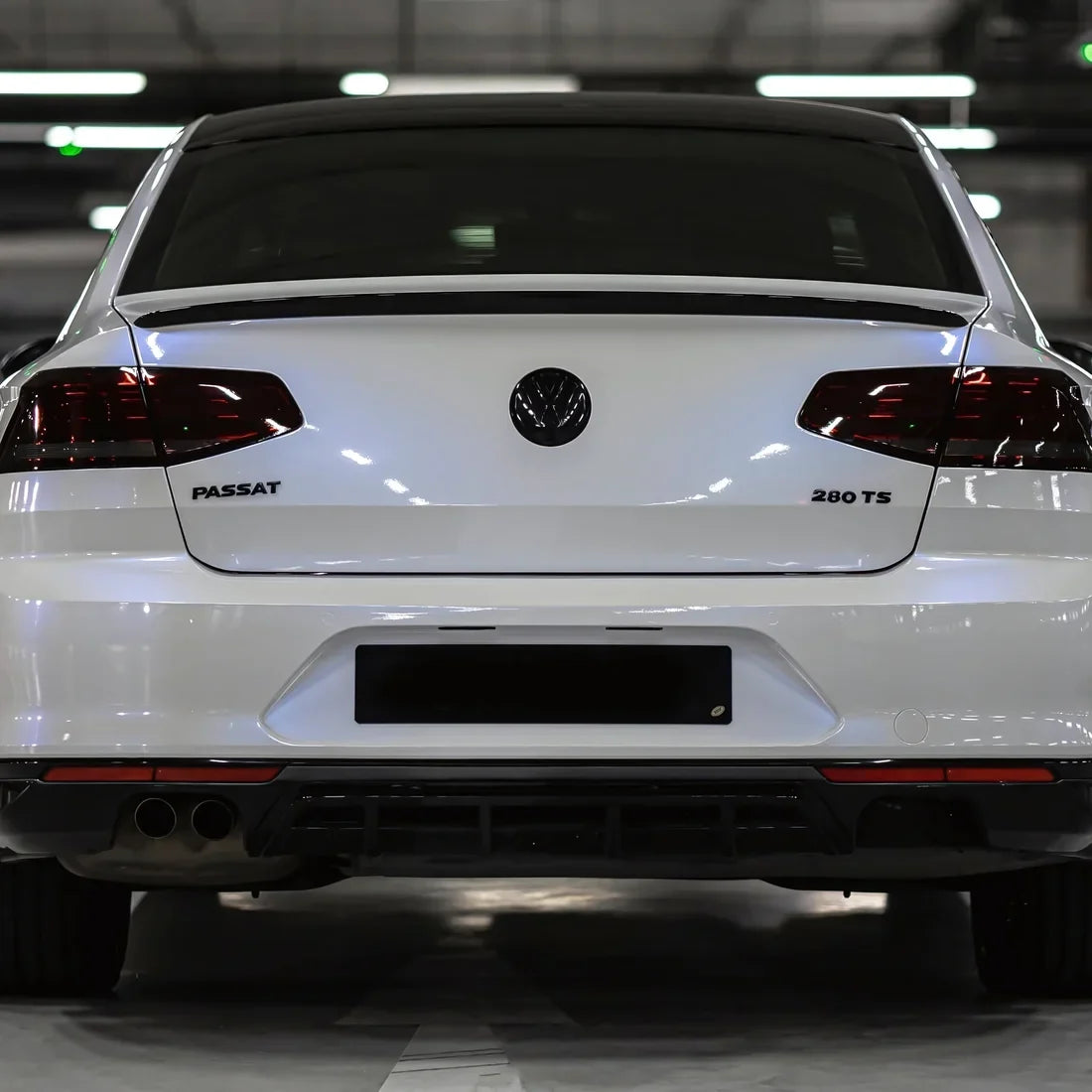 Gloss Light Blue Pearl Vinyl Wrap on Golf rear