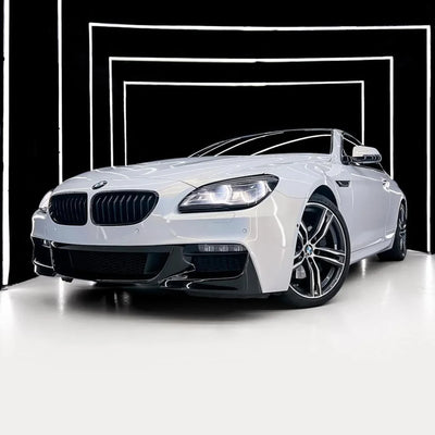gold pearl white chameleon car wrap film look pretty in BMW