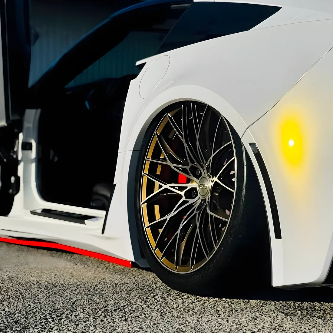 gold pearl white chameleon wrap