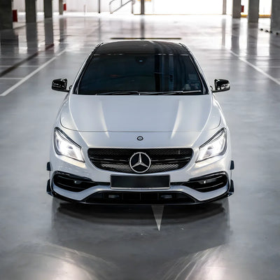 gold pearl white chameleon vinyl wrap on beautiful mercedes