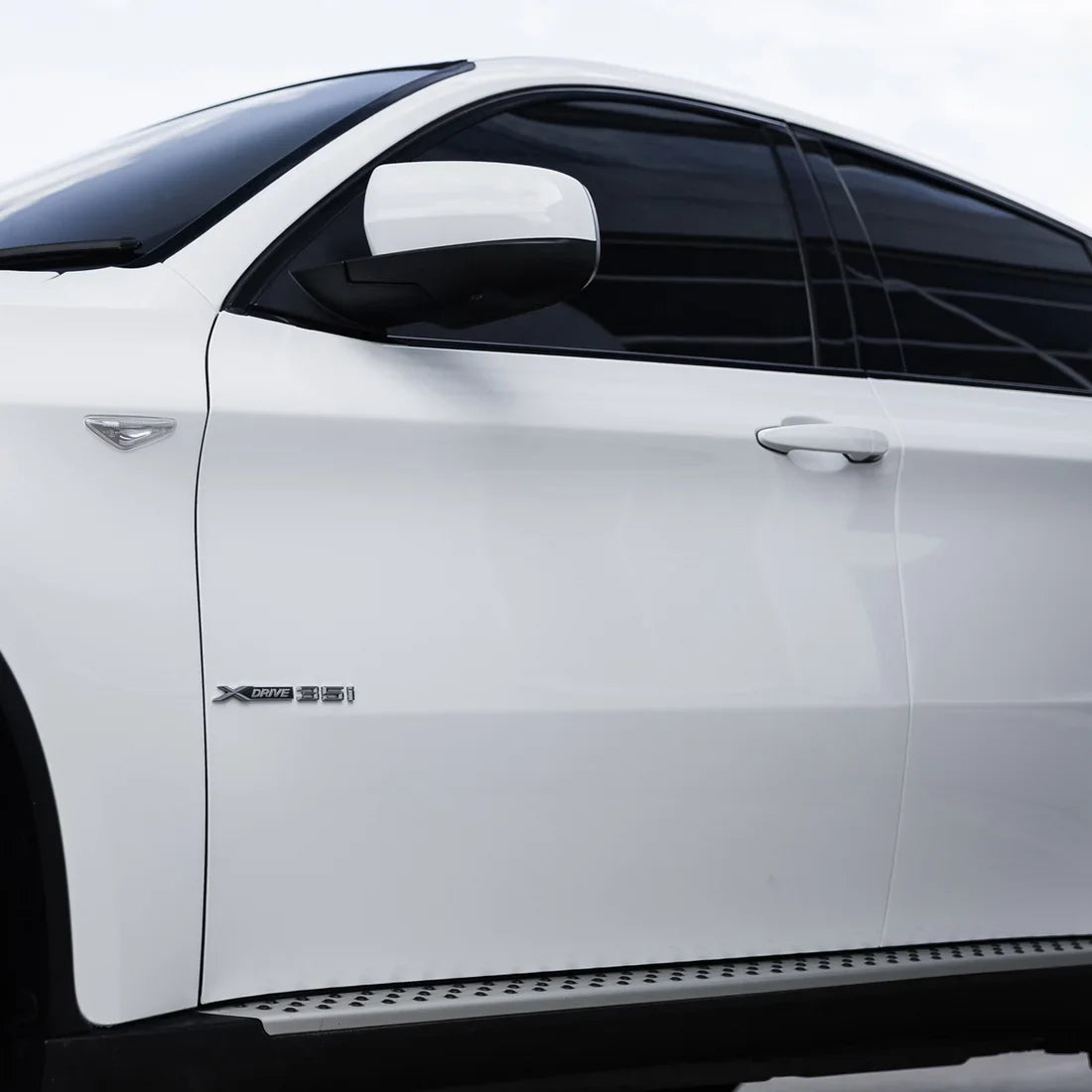 Teckwrap frosted pearl white chameleon wrap on bmw
