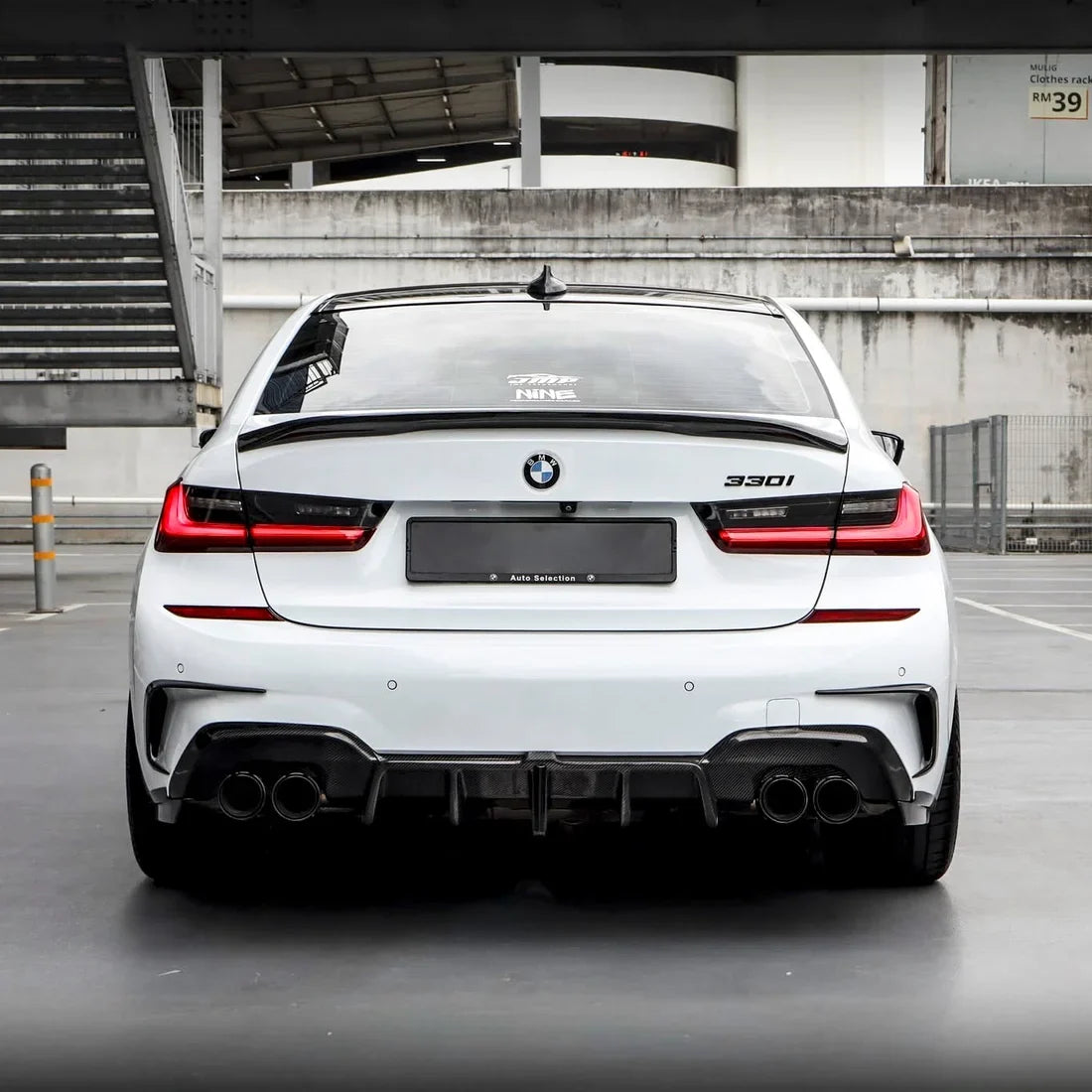 diamond white glitter glossy vinyl wrap on bmw
