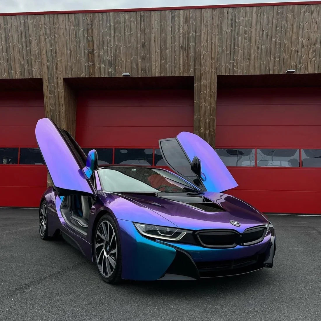 color shift chameleon purple blue gloss acura vinyl wrap