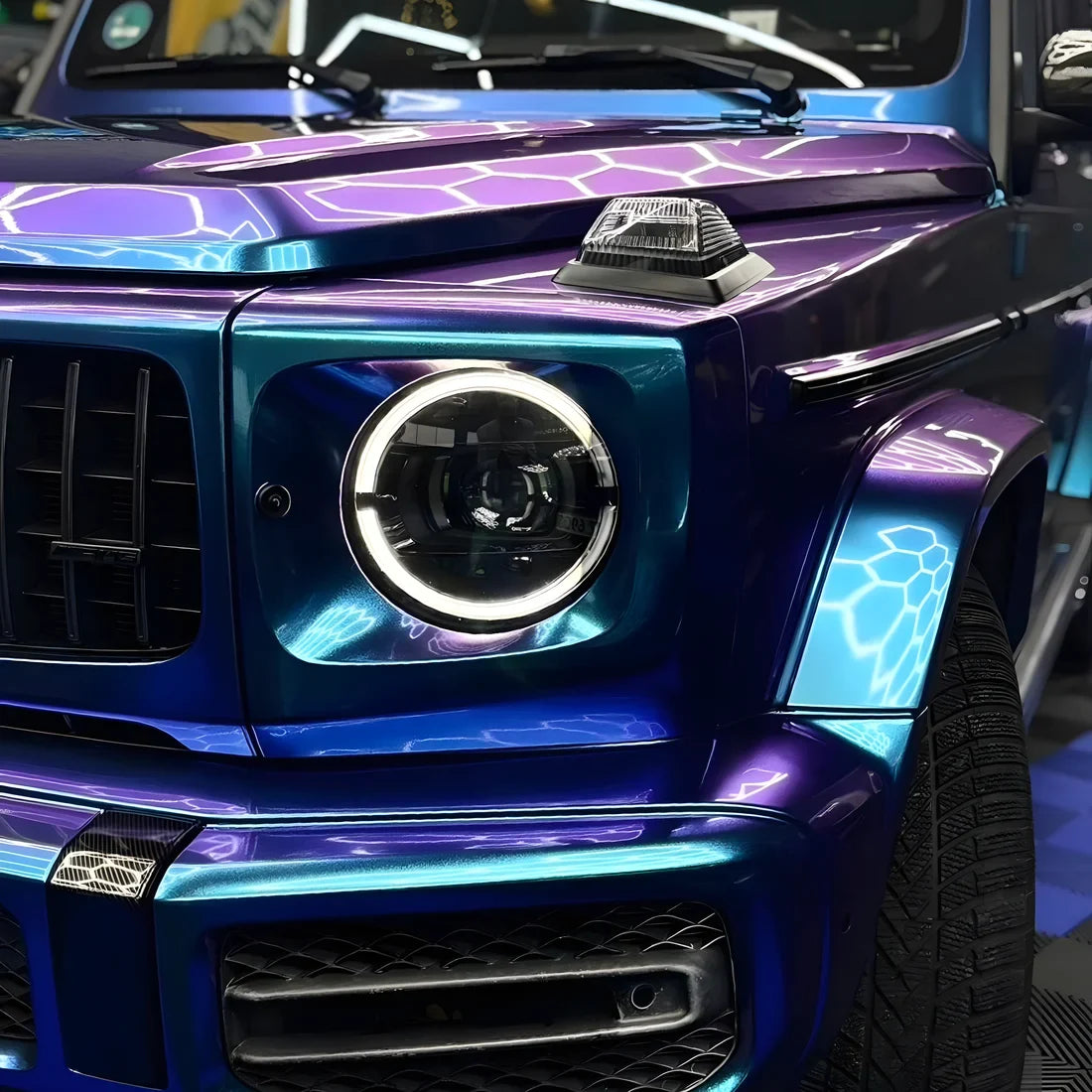 color shift chameleon purple blue gloss acura vinyl