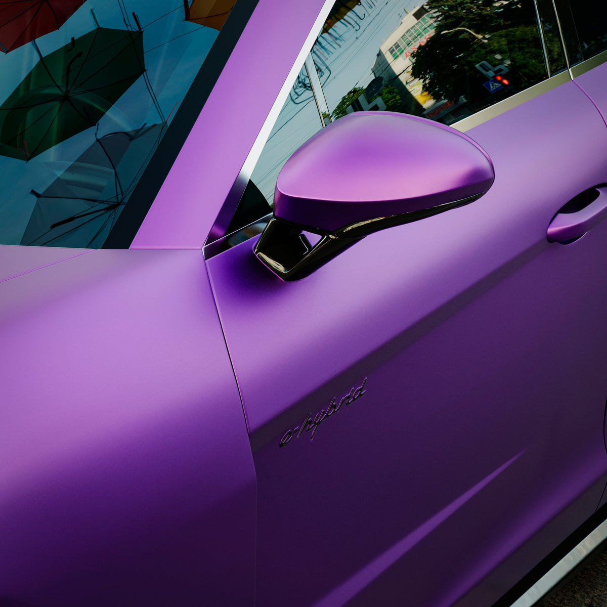 Satin Metallic Deep Lavender Vinyl Wrap