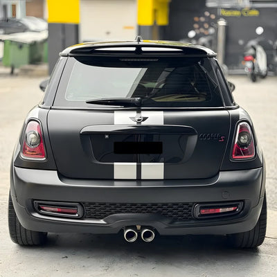 Matte Black Vinyl Wrap on Mini rear