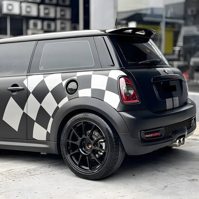 Matte Black Vinyl Wrap on Mini rear side