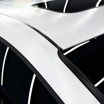 Matte White Vinyl Wrap on Toyota roof