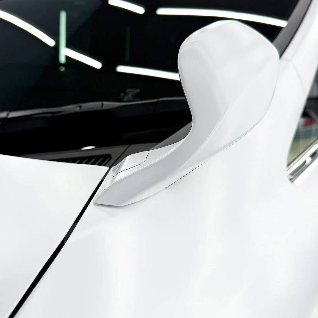 Matte White Vinyl Wrap on Toyota roof