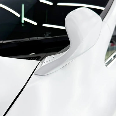 Matte White Vinyl Wrap on Toyota roof