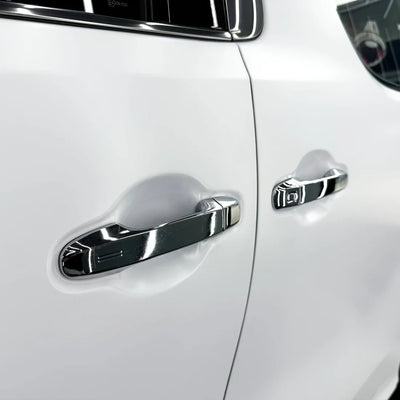 Matte White Vinyl Wrap on Toyota door