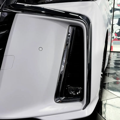 Matte White Vinyl Wrap on Toyota door frame