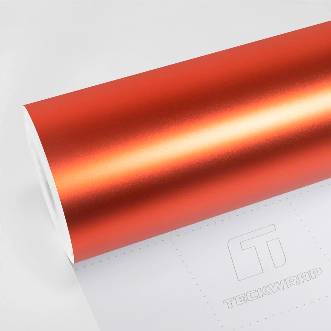 satin flame orange vinyl wrap