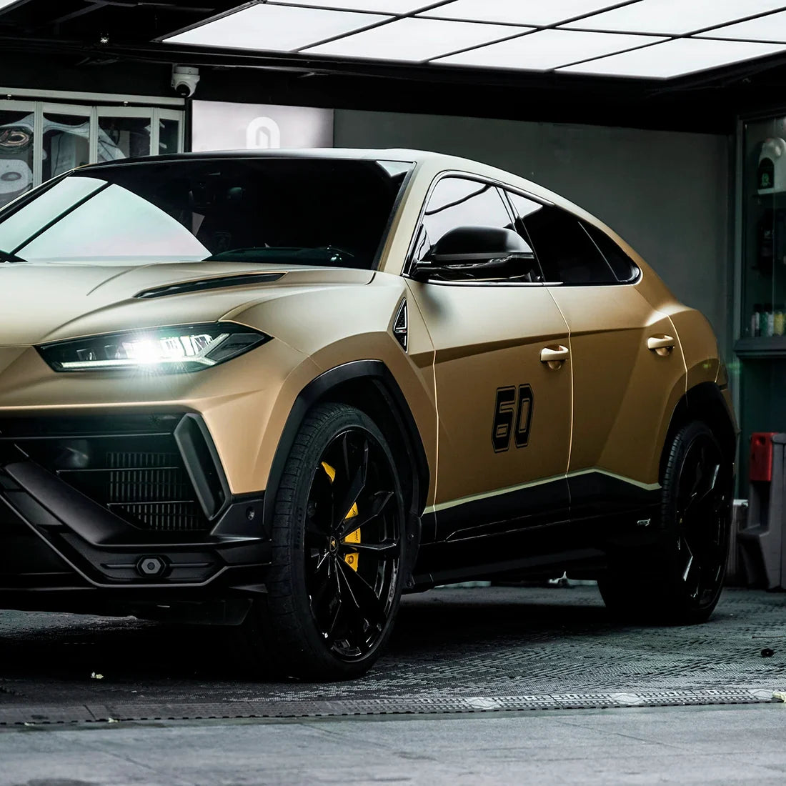 Lamborghini Satin Metallic Imperial Gold Vinyl Wrap