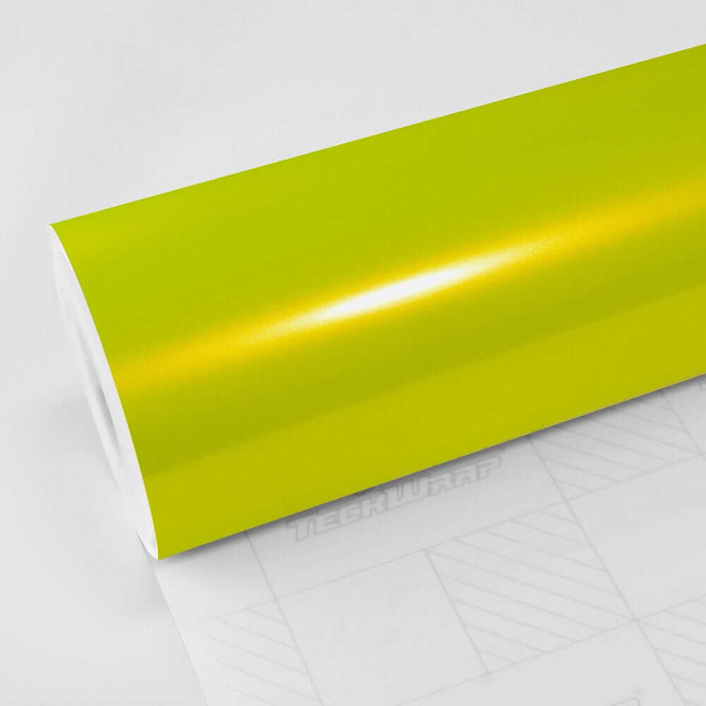 Gloss Metallic Acid Lime Vinyl Wrap
